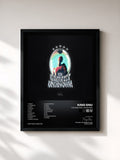 #noir Tableau de l'album THE GREATEST UNKNOWN de King Gnu, cadre noir, imprimé et encadré en France
