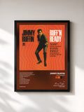 #noir Tableau de l'album Ruff 'N Ready de Jimmy Ruffin, cadre noir, imprimé et encadré en France