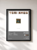 #noir Tableau de l'album Little Earthquakes (2015 Remaster) de Tori Amos, cadre noir, imprimé et encadré en France