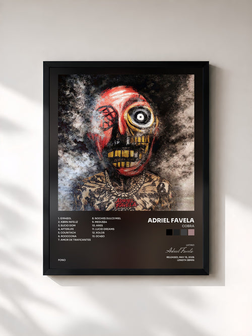 Adriel Favela · COBRA — Affiche encadrée