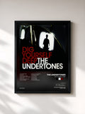 #noir Tableau de l'album Dig Yourself Deep de The Undertones, cadre noir, imprimé et encadré en France