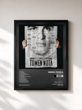 #noir Tableau de l'album Tomen Nota de Adriel Favela, cadre noir, imprimé et encadré en France