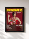 #noir Tableau de l'album De la Piquer a la Navarro de Diana Navarro, cadre noir, imprimé et encadré en France