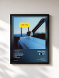 #noir Tableau de l'album Come True de Surf Mesa, cadre noir, imprimé et encadré en France
