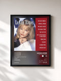 #noir Tableau de l'album God Bless America de LeAnn Rimes, cadre noir, imprimé et encadré en France
