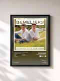 #noir Tableau de l'album Lo Mejor Está por Venir de Gemeliers, cadre noir, imprimé et encadré en France
