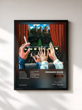 #noir Tableau de l'album Afterglow de Crowded House, cadre noir, imprimé et encadré en France