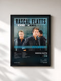 #noir Tableau de l'album Rewind de Rascal Flatts, cadre noir, imprimé et encadré en France