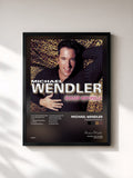#noir Tableau de l'album Ausser Kontrolle de Michael Wendler, cadre noir, imprimé et encadré en France