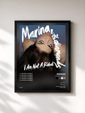 #noir Tableau de l'album I Am Not a Robot de Marina, cadre noir, imprimé et encadré en France