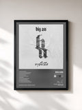 #noir ลายนิ้วมือ von Big Ass als gerahmter Kunstdruck, schwarzer Rahmen, gedruckt und gerahmt in Frankreich