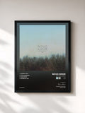 #noir Tableau de l'album Bathing Beach de Novo Amor, cadre noir, imprimé et encadré en France