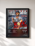 #noir Tableau de l'album Back from the Dead de Chief Keef, cadre noir, imprimé et encadré en France