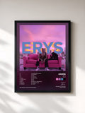 #noir Tableau de l'album ERYS (Deluxe) de Jaden, cadre noir, imprimé et encadré en France