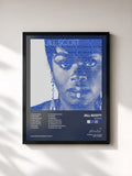 #noir Tableau de l'album Woman de Jill Scott, cadre noir, imprimé et encadré en France