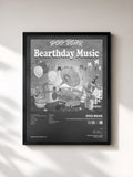 #noir Tableau de l'album Poo Bear Presents: Bearthday Music de Poo Bear, cadre noir, imprimé et encadré en France
