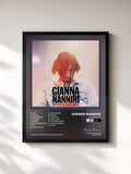 #noir Tableau de l'album Giannissima de Gianna Nannini, cadre noir, imprimé et encadré en France