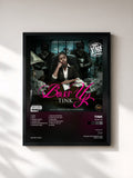 #noir Tableau de l'album Boss Up de Tink, cadre noir, imprimé et encadré en France