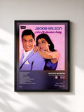 #noir Tableau de l'album I Get the Sweetest Feeling de Jackie Wilson, cadre noir, imprimé et encadré en France
