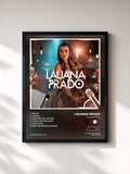 #noir Tableau de l'album Lauana Prado (EP) de Lauana Prado, cadre noir, imprimé et encadré en France