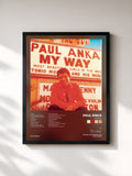 #noir Tableau de l'album My Way de Paul Anka, cadre noir, imprimé et encadré en France