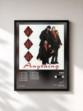 #noir Tableau de l'album Anything de SWV, cadre noir, imprimé et encadré en France