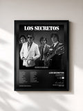 #noir Tableau de l'album Los Secretos (Edición 35 Aniversario) de Los Secretos, cadre noir, imprimé et encadré en France