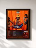 #noir BLAME IT ON BABY (DELUXE) by DaBaby as a framed art print, black frame, printed and framed in France