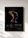 #noir Tableau de l'album Human Love (Deluxe Edition) de Newton Faulkner, cadre noir, imprimé et encadré en France