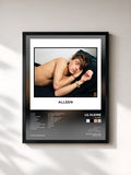 #noir Tableau de l'album Alleen de Lil Kleine, cadre noir, imprimé et encadré en France