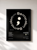 #noir Tableau de l'album ; [Semicolon] de SEVENTEEN, cadre noir, imprimé et encadré en France