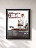 #noir Tableau de l'album Con El Corazón En La Mano de Valentin Elizalde, cadre noir, imprimé et encadré en France