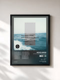 #noir Antarctican Dream Machine (Relax Soundscape) di Novo Amor in stampa incorniciata, cornice nera, stampata e incorniciata in Francia