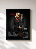 #noir Tableau de l'album Glock Bond de Key Glock, cadre noir, imprimé et encadré en France
