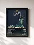 #noir Cricket (songs from the Masked Singer UK) di Lemar in stampa incorniciata, cornice nera, stampata e incorniciata in Francia