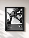 #noir Tableau de l'album Hoodies All Summer de Kano, cadre noir, imprimé et encadré en France