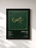 #noir Tableau de l'album The Family Tree: The Leaves de Radical Face, cadre noir, imprimé et encadré en France