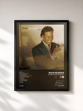 #noir Tableau de l'album Quelque chose de France de Julio Iglesias, cadre noir, imprimé et encadré en France