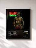 #noir Tableau de l'album Sex, Love & Reggae de Gyptian, cadre noir, imprimé et encadré en France