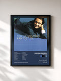 #noir Tableau de l'album Fan de toi de Michel Delpech, cadre noir, imprimé et encadré en France