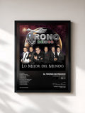 #noir Lo Mejor del Mundo di El Trono de Mexico in stampa incorniciata, cornice nera, stampata e incorniciata in Francia