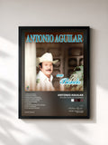 #noir Tableau de l'album Antonio Aguilar Con Banda de Antonio Aguilar, cadre noir, imprimé et encadré en France