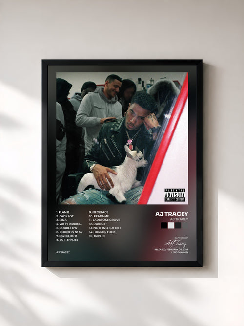 AJ Tracey · AJ Tracey — Affiche encadrée