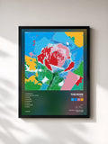 #noir Tableau de l'album ROSE de The Rose, cadre noir, imprimé et encadré en France