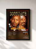 #noir Tableau de l'album Doggulate de Warren G, cadre noir, imprimé et encadré en France