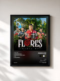 #noir Tableau de l'album Flores de Marca MP, cadre noir, imprimé et encadré en France