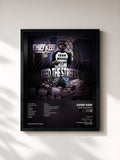 #noir Tableau de l'album Feed The Streets de Chief Keef, cadre noir, imprimé et encadré en France