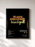 #noir Tableau de l'album Blake Shelton's Barn & Grill de Blake Shelton, cadre noir, imprimé et encadré en France