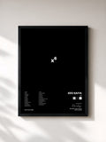 #noir Tableau de l'album x6 de Edo Saiya, cadre noir, imprimé et encadré en France