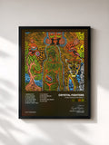 #noir Tableau de l'album Everything Is My Family de Crystal Fighters, cadre noir, imprimé et encadré en France